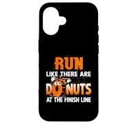 Courez comme s'il y Avait des Beignets au Marathon Finish Line Coque pour iPhone 16