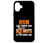 Courez comme s'il y Avait des Beignets au Marathon Finish Line Coque pour iPhone 16 Plus