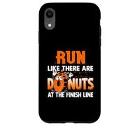 Courez comme s'il y Avait des Beignets au Marathon Finish Line Coque pour iPhone XR