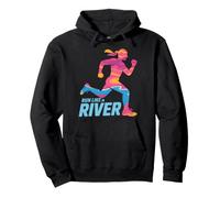 Courez comme Une rivière colorée Sweat à Capuche