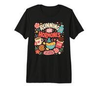 Courir avec des Hormones Conception Drôle De Collations pour T-Shirt Haut de Gamme