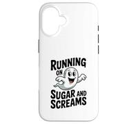 Courir avec du Sucre et des cris, Un Joli fantôme pour Halloween Coque pour iPhone 16