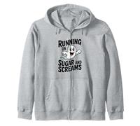 Courir avec du Sucre et des cris, Un Joli fantôme pour Halloween Sweat à Capuche