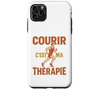 Courir C’est Ma Thérapie Running Jogging Marathon Humour Coque pour iPhone 11 Pro Max
