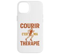 Courir C’est Ma Thérapie Running Jogging Marathon Humour Coque pour iPhone 14 Plus