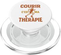 Courir C’est Ma Thérapie Running Jogging Marathon Humour PopSockets PopGrip pour MagSafe