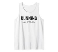 Courir C'est ennuyeux et Rend Mes Jambes douloureuses drôle Non Coureur Débardeur
