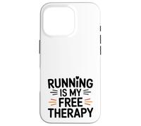 Courir est ma thérapie Gratuite Coque pour iPhone 16 Pro