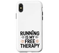 Courir est ma thérapie Gratuite Coque pour iPhone X/XS