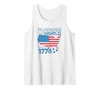 Courir Le Monde Depuis 1776 Vintage America Distressed Débardeur