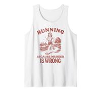 Courir Parce Que Retro Murder est Une Erreur Débardeur