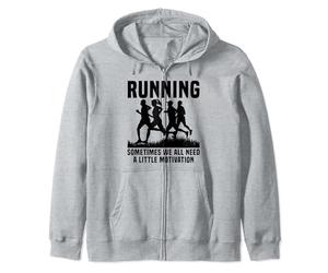 Courir, parfois, nous avons tous besoin d'un peu de motivation - Runner Sweat à Capuche