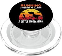 Courir, Parfois, Nous Avons Tous Besoin d'un Peu de Motivation T-Rex PopSockets PopGrip pour MagSafe