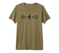 Courir Rend Heureux Un marathonien drôle et Amateur de Marche T-Shirt Haut de Gamme