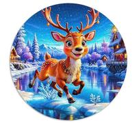 Courir Rennes Neige 1000 Pièces Puzzle pour Adultes Jeu Stimulant Puzzle Anti-Stress Entraîner La Mémoire du Cerveau pour Adultes Et Enfants De 14 Ans Et Plus 1000pcs (67.5x67.5cm)