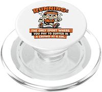 Courir Suffer Marathon Dicton ironique PopSockets PopGrip pour MagSafe