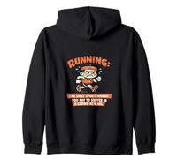 Courir Suffer Marathon Dicton ironique Sweat à Capuche