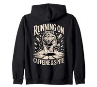 Courir sur la caféine et Le dépit Sweat à Capuche