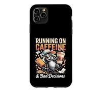 Courir sur la caféine et Les Mauvaises décisions Raton Laveur Coque pour iPhone 11 Pro Max