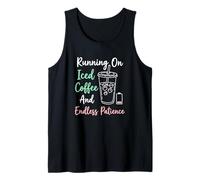 Courir sur Un café glacé et Une Patience Infinie Barista Débardeur
