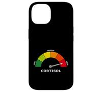 Courir sur Un Compteur de Stress Amusant en cortisol Pur Coque pour iPhone 14