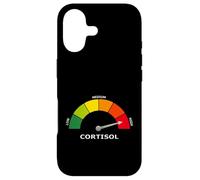Courir sur Un Compteur de Stress Amusant en cortisol Pur Coque pour iPhone 17