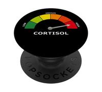 Courir sur Un Compteur de Stress Amusant en cortisol Pur PopSockets PopGrip Adhésif