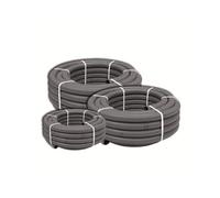 Couronne 25m Tuyau Gris Piscine PVC Pression Souple Semi-Rigide à coller diamètre 50mm⌀ extérieur