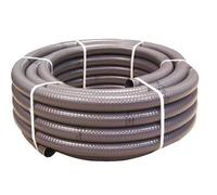 Couronne 25m Tuyau Gris Piscine PVC Pression Souple Semi-Rigide à coller diamètre 50mm⌀ extérieur