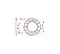 Couronne 48 dents acier anti-boue pas 520 type 12323SLK