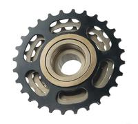 Couronne à vis roue libre 6/7/8 vitesses 13-28T pour moyeu de roue arrière de vélo, roulement léger, faible bruit, durable, construction en acier robuste (6 vitesses, noir)