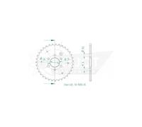 Couronne Acier Aeon-MZ - 428-28 Dents - Made in Germany