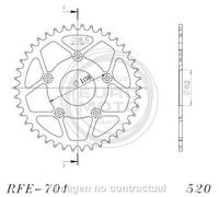 Supersprox Steel Aprilia Cagiva 520x41 Rfe701x41blk Rear Sprocket Argenté 41t