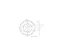 Couronne Acier compatible avec Suzuki - 525-48 Dents - Similaire JTR1792 - Made in Germany