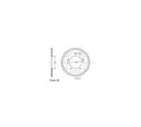 Couronne Acier compatible avec Suzuki - 530-45 Dents - Made in Germany