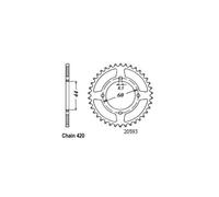 Couronne Acier Tt Yamaha - 420 - 52 Dents - Made In Germany