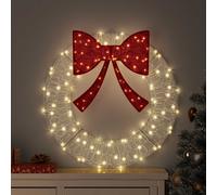 Vidaxl Couronne Avec Des Lumières À Led Blanc Froid 120 Cm Acrylique