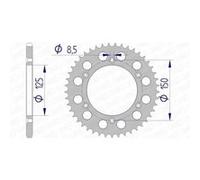 Couronne AFAM 45 dents alu ultra-light pas 520 type 72304N n/a G