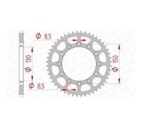 Afam 12323slk Rear Sprocket Argenté 48t