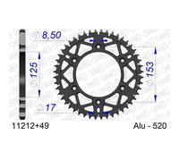 Couronne AFAM ACIER 530 - 44 DENTS