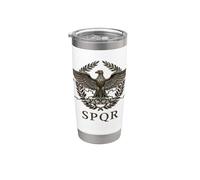 Couronne Aigle Romain et Laurier Senatus PopulusQue Romanus Gobelet isotherme en acier inoxydable double paroi