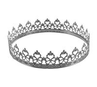 Couronne ajourée noire en fer pour homme style vintage | Structure creuse légère et confortable, accessoire facile à assortir, pour festivals et événements à thème