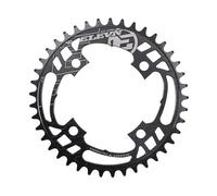 Couronne alu 4 vis dia Elevn Flow 7075 104mm 3/32" Noir
