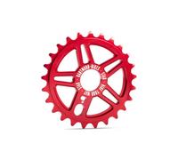Dartmoor Star alu 7075, 25T Couronne BMX Mixte Adulte, Rouge, 25 Dents