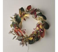 Couronne Automne-Hiver de 40 cm et Micro LED