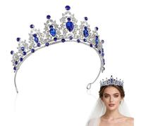 Couronne Baroque de Reine en Alliage et Cristaux pour Mariages | Brille un Diamant, Couleur , Diadème Élégant pour Sœurs et Famille Lors des Bals et Cérémonies