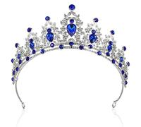 Couronne Baroque en Cristaux, Diadème Élégant pour Anniversaires et Fêtes | Alliage et Cristaux, Éclat Façon Diamant, Style Baroque, pour Halloween, Bal de Promo, Famille et Amis