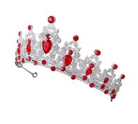 Couronne Baroque pour Mariage et Anniversaire Diadème Étincelant Résistant Décoloration Accessoire Élégant pour Bal et Fête