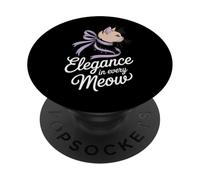 Couronne Boujee Cat Fancy Spoiled Rich Energy Glam Sassy Posh PopSockets PopGrip Adhésif