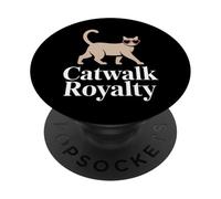 Couronne Boujee Cat Fancy Spoiled Rich Energy Glam Sassy Posh PopSockets PopGrip Adhésif